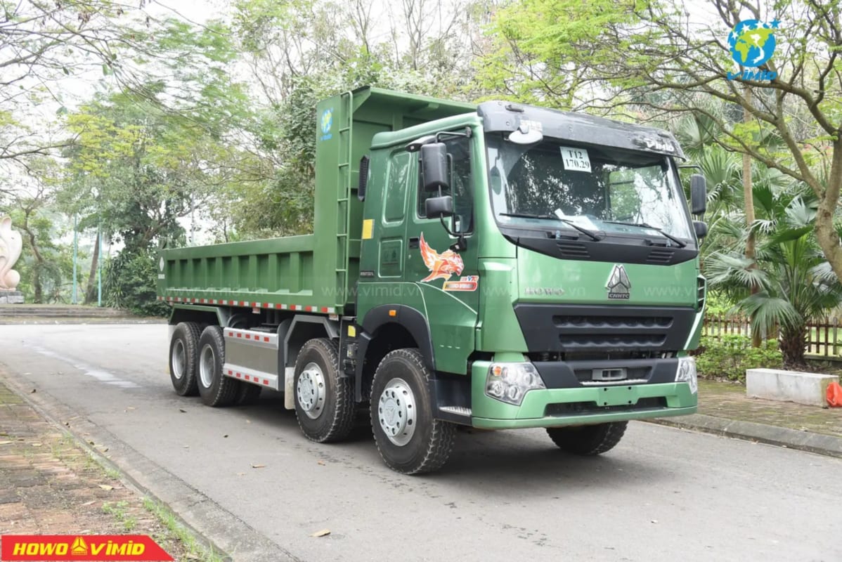 XE BEN V7G 8X4 THÙNG VUÔNG - BẢN NÂNG CẤP 2022