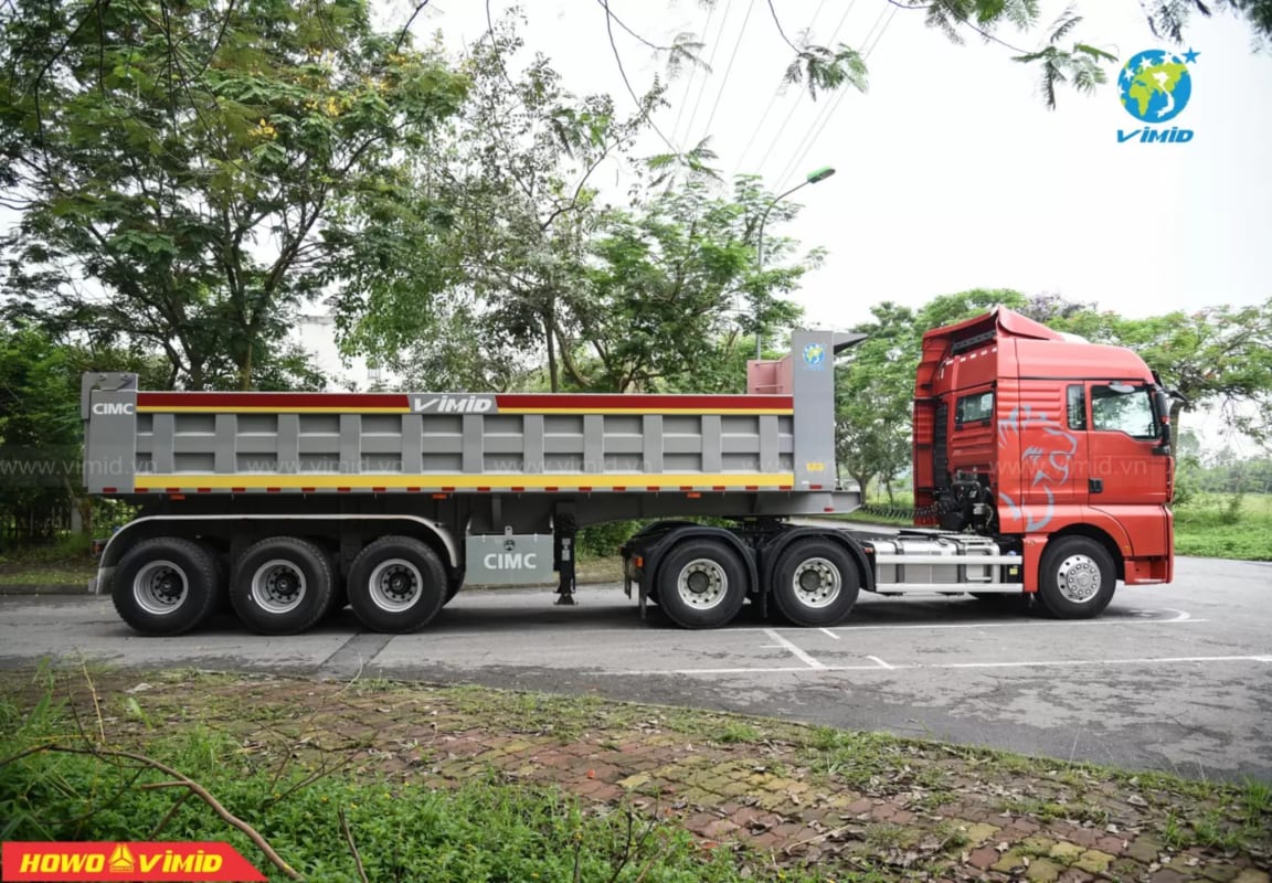 Sơ mi rơ moóc (SMRM) Ben CIMC thùng vuông