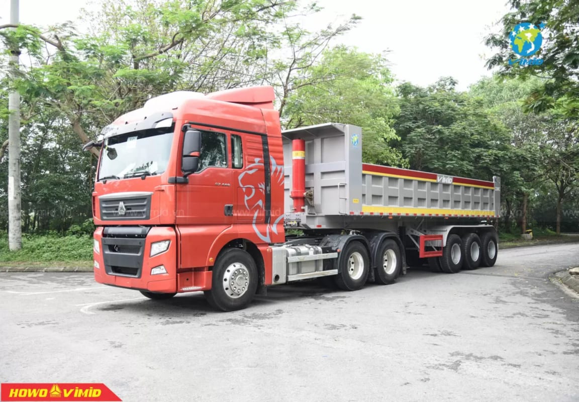 Sơ mi rơ moóc (SMRM) Ben CIMC thùng vuông