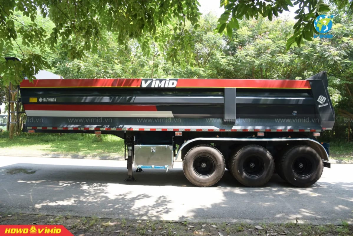 Sơ Mi Rơ Moóc (SMRM) Ben SUNHUNK Thùng Đúc